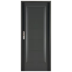 WINTEC - Kit Puerta Exterior Acero galvanizado 99x8 cm 5 Paneles Gris