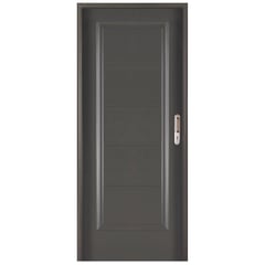 WINTEC - Kit Puerta Exterior Acero galvanizado 80x200 cm 5 Paneles Izquierda Gris