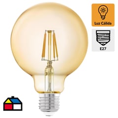 EGLO - Ampolleta Led Filamentos E27 4 W Luz Cálida