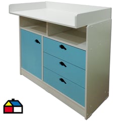 MUEBLES KIDS - Comoda Mudador Celeste Auto