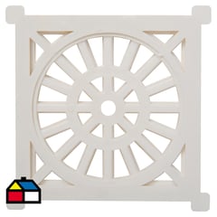 FAB - Rejilla Pileta PVC Cuadrada 10 cmx 10cm Blanco 1u