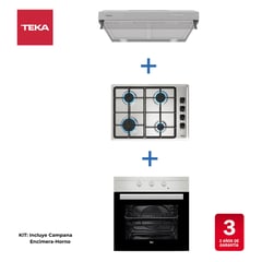 TEKA - Combo horno + encimera gas butano + campana tradicional