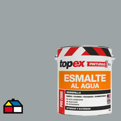 TOPEX - Esmalte al agua semibrillo lavable gris 1 Gl