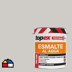 TOPEX - Esmalte al agua semibrillo lavable gris 1 Gl