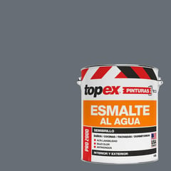 TOPEX - Esmalte al agua semibrillo lavable gris 1 Gl