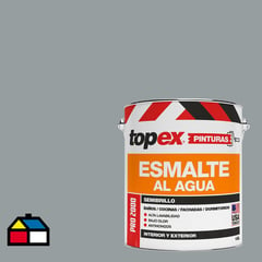 TOPEX - Esmalte al agua semibrillo lavable gris 1 Gl