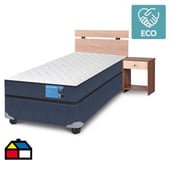 CIC - Box spring Excellence 1 plaza + Muebles