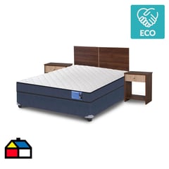 CIC - Box spring Excellence 2 plazas + Muebles