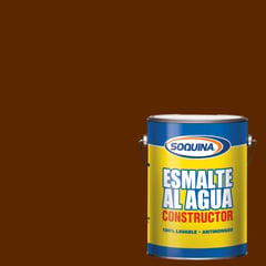 SOQUINA - Esmalte al Agua Satinado 1 galón(es) Rojo Colonial