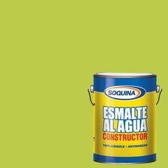 SOQUINA - Esmalte al Agua Satinado 1 galón(es) Verde