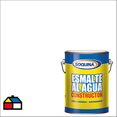 SOQUINA - Esmalte al agua constructor blanco gl