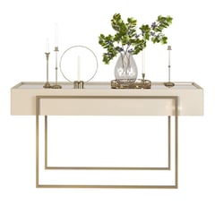 VEKKAHOME - Arrimo Pilar Blanco 37x137x73.9 cm