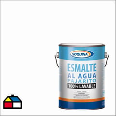 SOQUINA - Esmalte al agua Pajarito blanco 1 gl