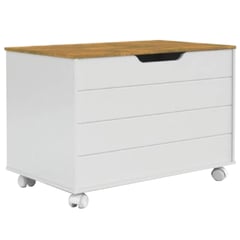 KIDSCOOL - Baul blanco tapa madera