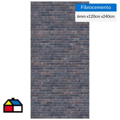 PIZARREÑO CEDRAL - Set 3 Fibrocemento Simplísima 1.8 mm 120x240 cm Fosil Grafito