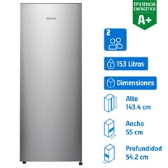 HISENSE - Freezer Vertical 153 Litros Silver RS-20DC