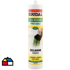 SOUDAL - Acrilico siliconizado color blanco