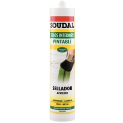 SOUDAL - Acrilico siliconizado color blanco