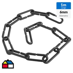 HUAMANCIZA - Cadena plástica 1 m negro