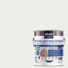 KOLOR - Pintura Antimicrobiana Semibrillante 1 galón(es) Blanco Toulon