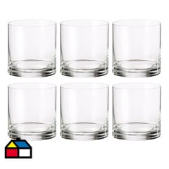 BOHEMIA - Set 6 vasos whisky cristal 410 ml transparente