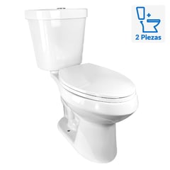 BRIGGS - Sanitario WC/WC a Piso 30,5 cm 6 Litros MAELSTROM ADA ELONGADO SOFT CLOSE BLANCO