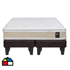 JUST HOME COLLECTION - Cama 2,0 plazas chocolate