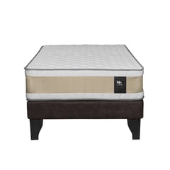 JUST HOME COLLECTION - Cama 1,5 plazas chocolate