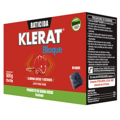 KLERAT - Raticida en bloque 500 gr