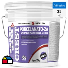 CREST - Adhesivo Porcelanato Muro Superficie Rígida/Flexible 25 Kg