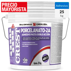 CREST - Adhesivo Porcelanato Muro Superficie Flexible 25 kg