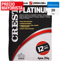 CREST - Adhesivo Piedra Piso y muro Superficie Flexible 20 kg