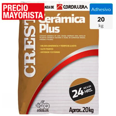 CREST - Adhesivo Cerámica Piso y muro Superficie Rígido 20 kg