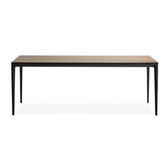 VEKKAHOME - Mesa de comedor Café/negro