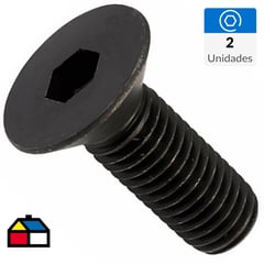 MAMUT - Perno parker cabeza plana M6-1.0x20 mm pavonado 2 unid