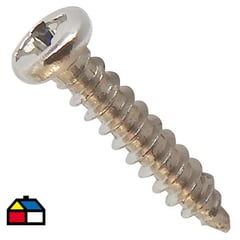 MAMUT - Mini tornillo cabeza plana phillips M1.5 x 8 mm niquelado 4 unid