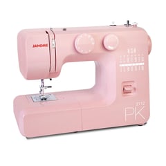 JANOME - Máquina de coser mecánica rosada 80 W