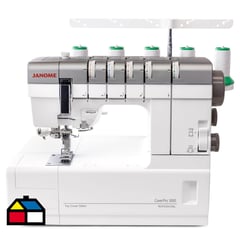 JANOME - Máquina colleretera profesional blanca 54 W