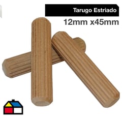 PRACTICOS - Tarugo estriado 12x45 50 unidades