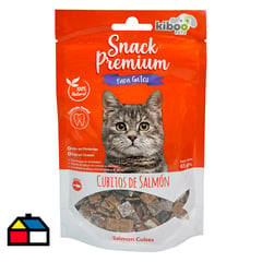 KIBOO PETS - Snack gato cubitos de salmón 65 gr