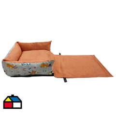 PETIZOOS - Cama mascota para Perro 15x65x110 cm Naranja