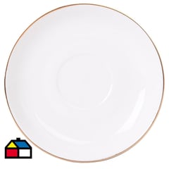 HALLEN - Plato ala 27 cm blanco porcelana