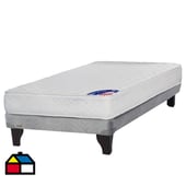 FLEX - Cama Europea gris new entree 1,5 plazas box