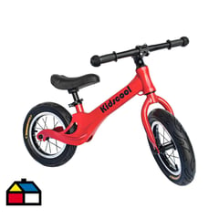 KIDSCOOL - Bicicleta rojo Balance evolucion aro 12