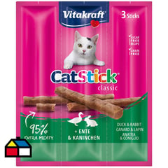 VITAKRAFT - Snack gato stick conejo y pato 18 gr