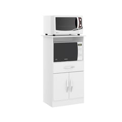 HOGA - Mueble para microondas luna blanco 111x62x45 cm