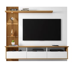 HOGA - Panel rack tv 60 trend blanco 161x180x33 cm