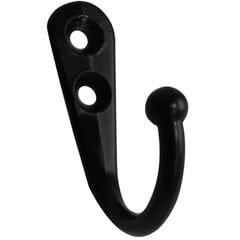 MAMUT - Percha (colgador) simple 48 x 32 mm negro 1 unid