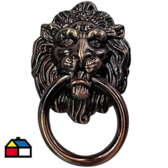 MAMUT - Tirador decorativo "leon" c/manilla 66 x 40 mm cobre antiguo 1 unid