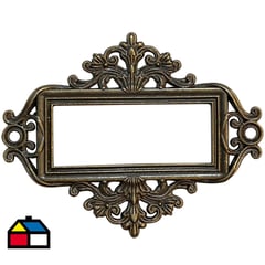 MAMUT - Tarjetero rectangular decorativo 55 x 43 mm bronce antiguo 1 unid